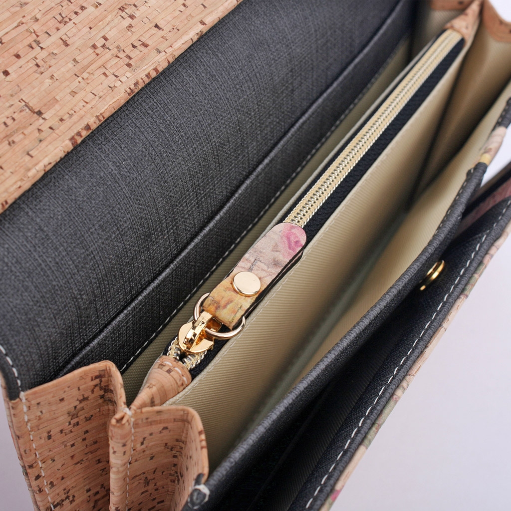 COPI Womens Wallets Vegetable Italy Cork Leather V