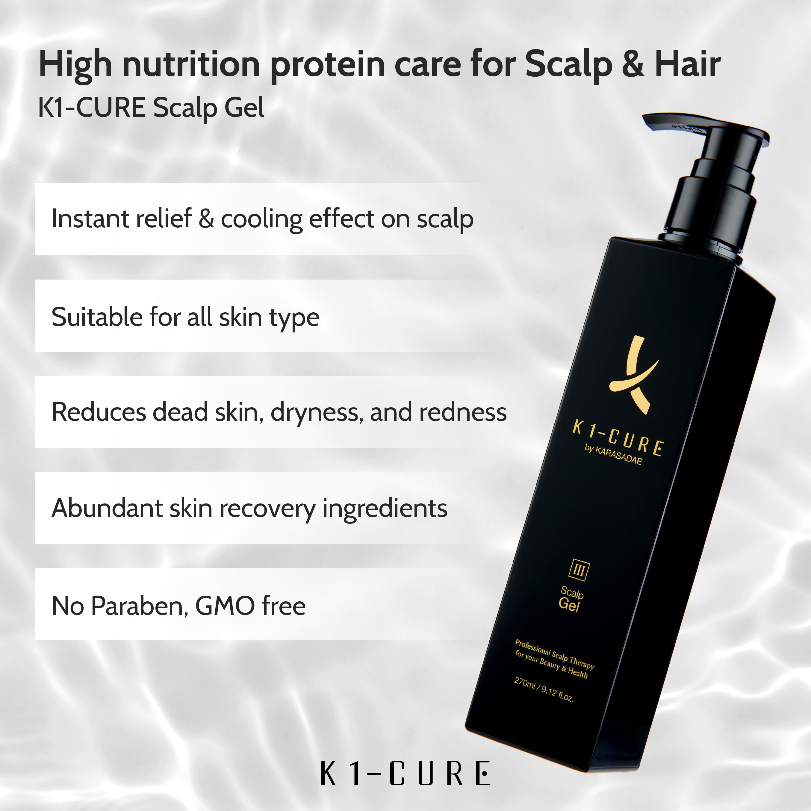 KK1CURE SCALP AND HAIR PROTEIN TREATMENT GELarasad