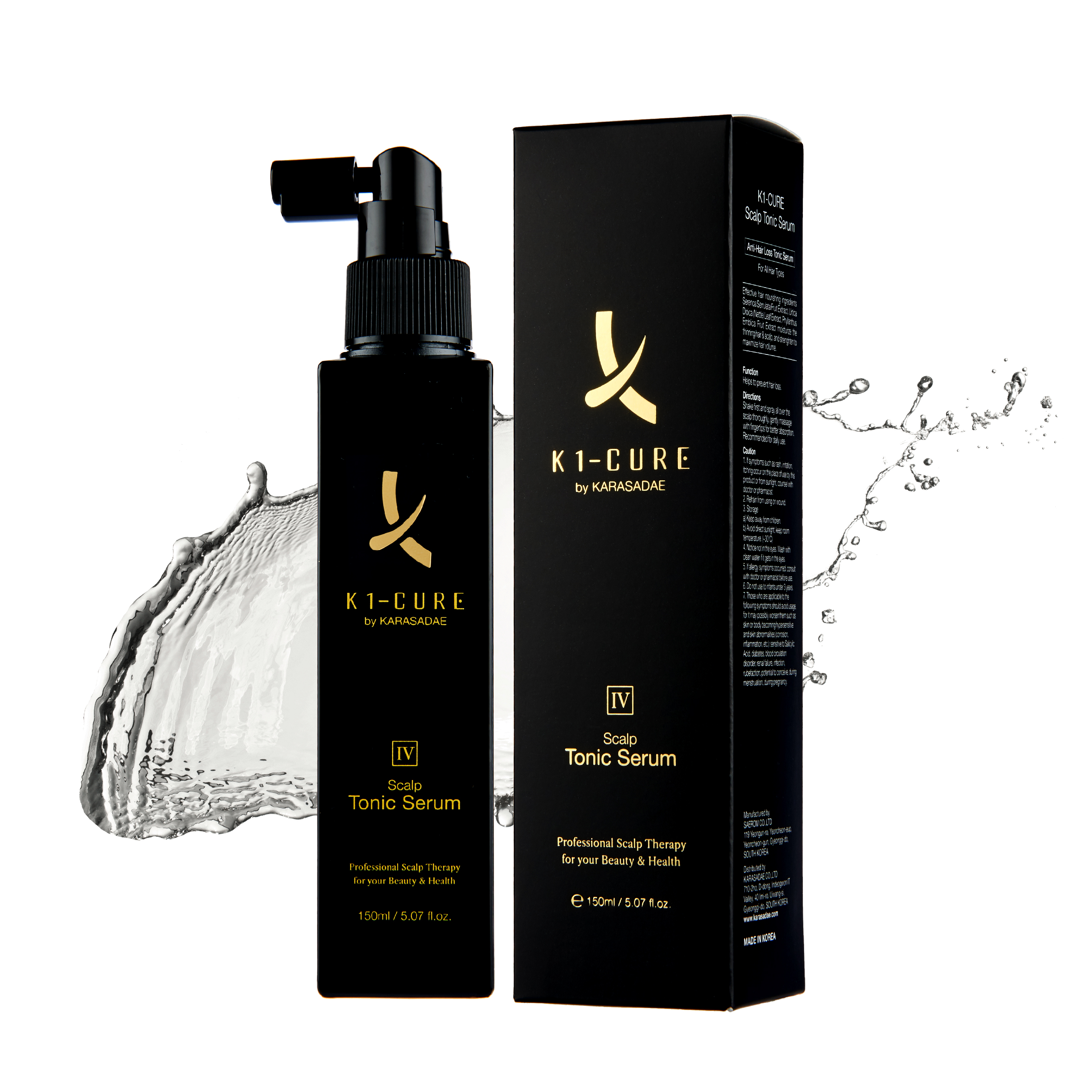 HAIR STRENGHTENING K1CURE SCALP TONIC SERUM 150ml