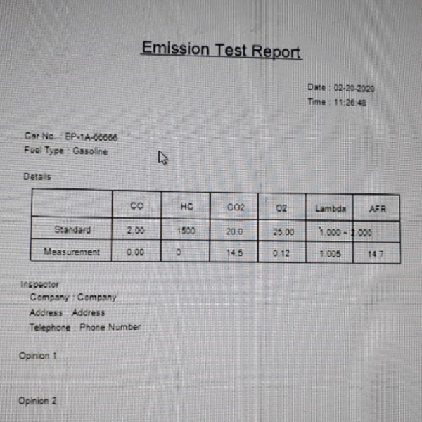 Test report