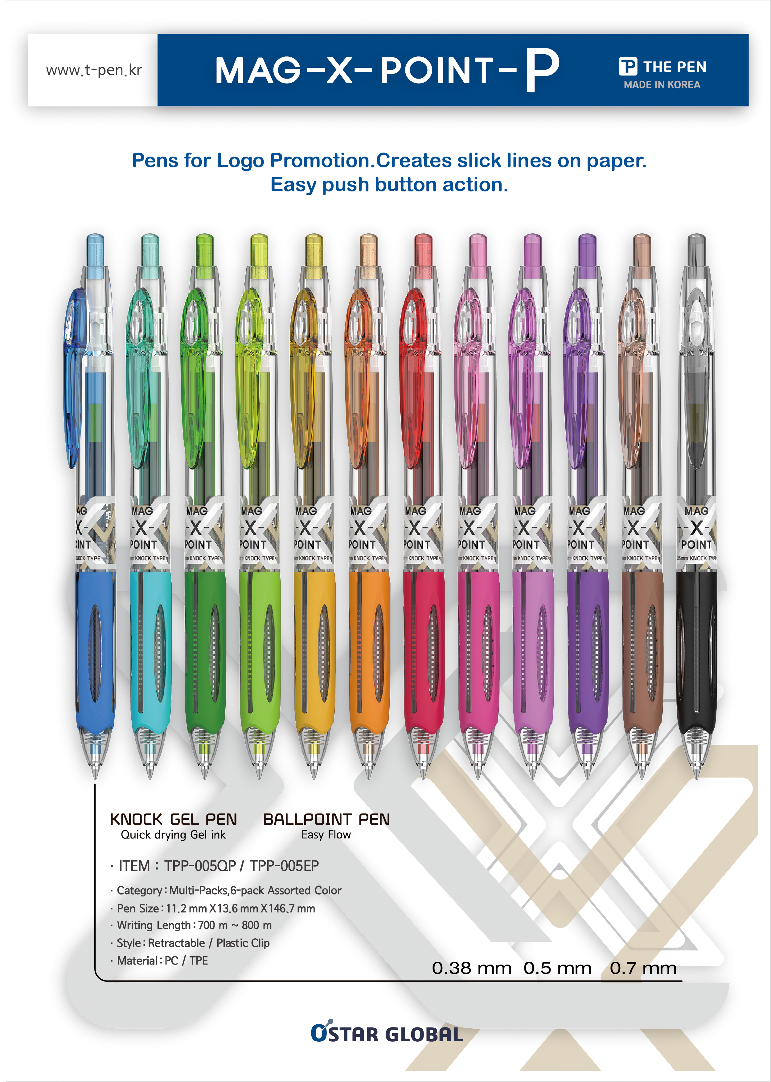 Writing interments injection mold 