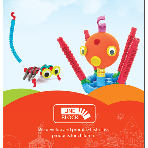 Line block Assembly Toy Creative Block Toy Ed