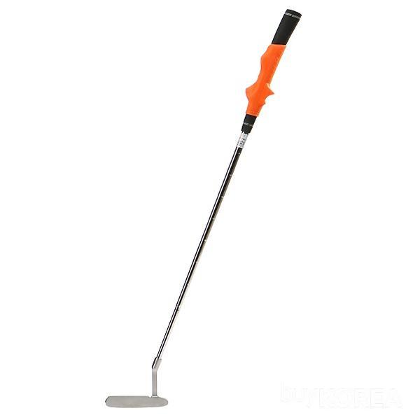 >>> Putter grip with the finger locking construction allowing straightness, upper blow strokes, and preventing getting stuck on green by fixing the wrists throughout the back stroke process.