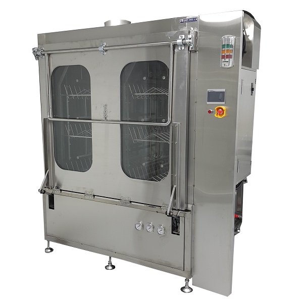 Rotary cage washer