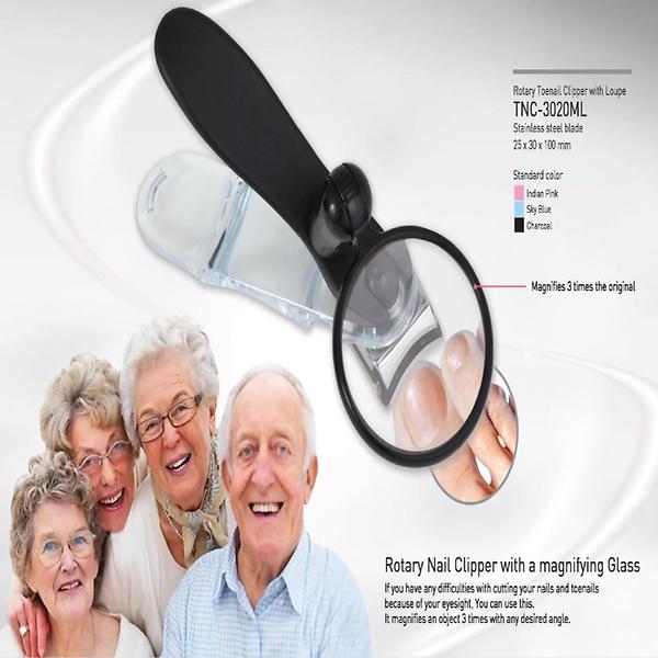 NAIL CLIPPER WITH LOUPE