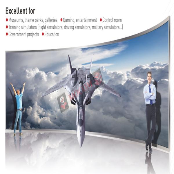 Flight simulator Curved Projection screen 