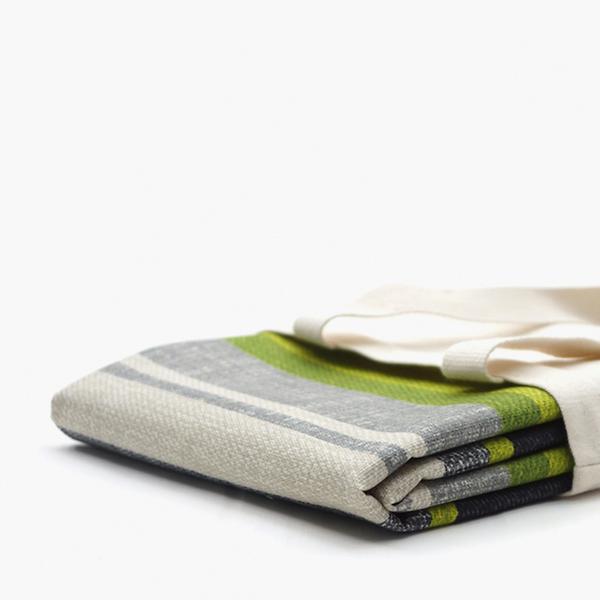 Picnic Mat - Stripe Green