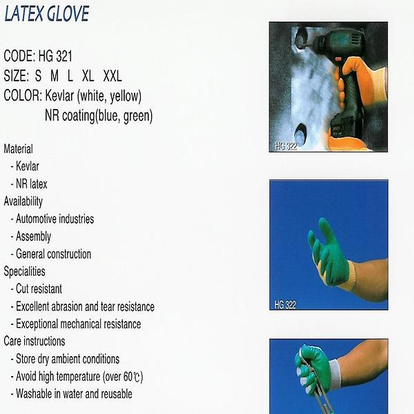 LATEX COATING GLOVES
