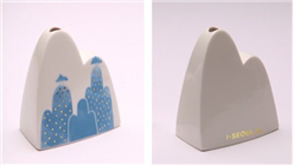 Mountain and Cloud Vase