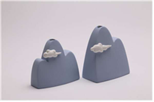 Mountain and Cloud Vase