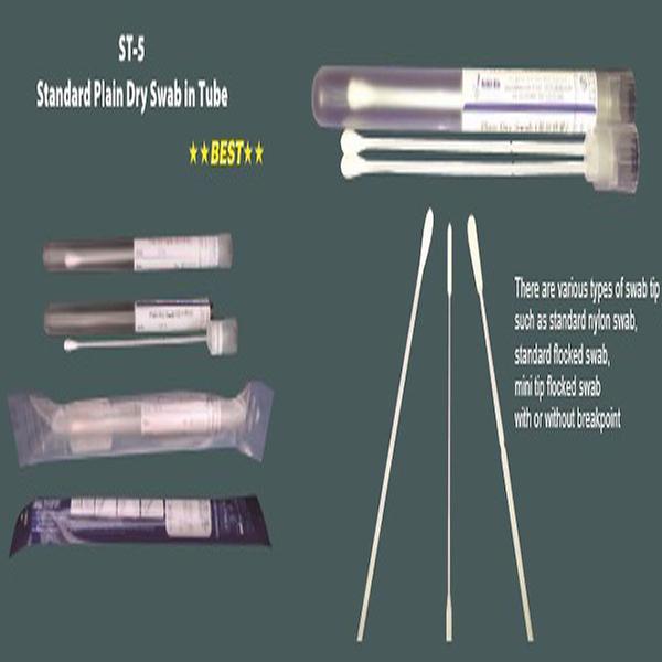 Swab with liquid media