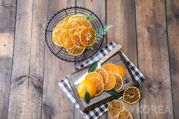 Dried tangerine chip