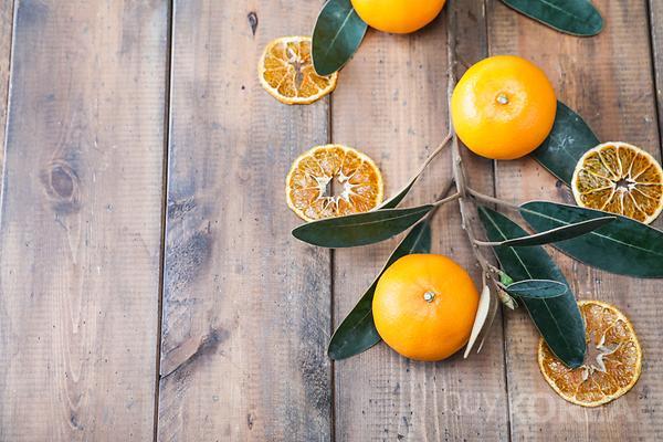 Dried tangerine chip