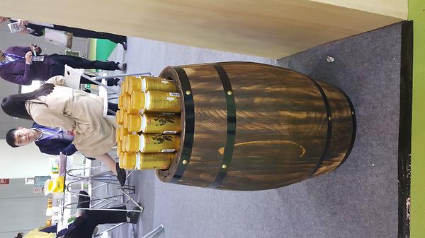 Display on Oak barrel