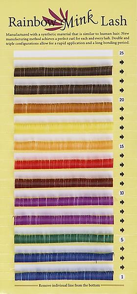 Rainbow eyelash