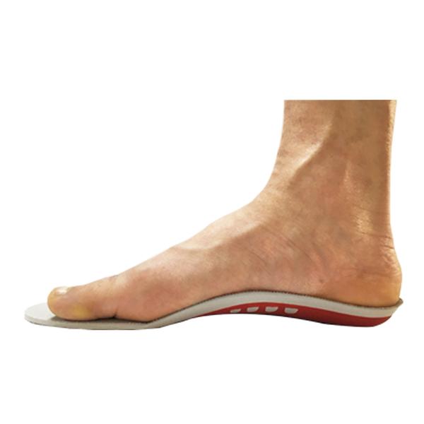 The heel cup supports th