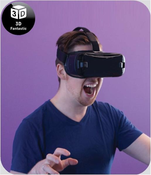 Watching 3D video by VR