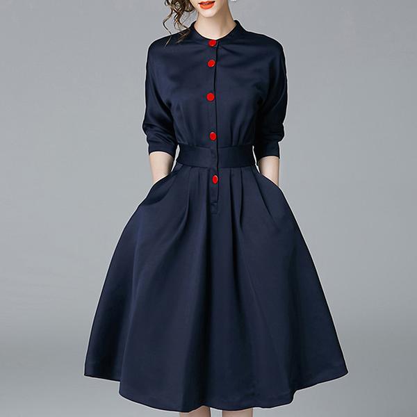 dark navy color dress