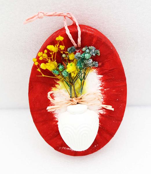 hanging hanji wrap flower