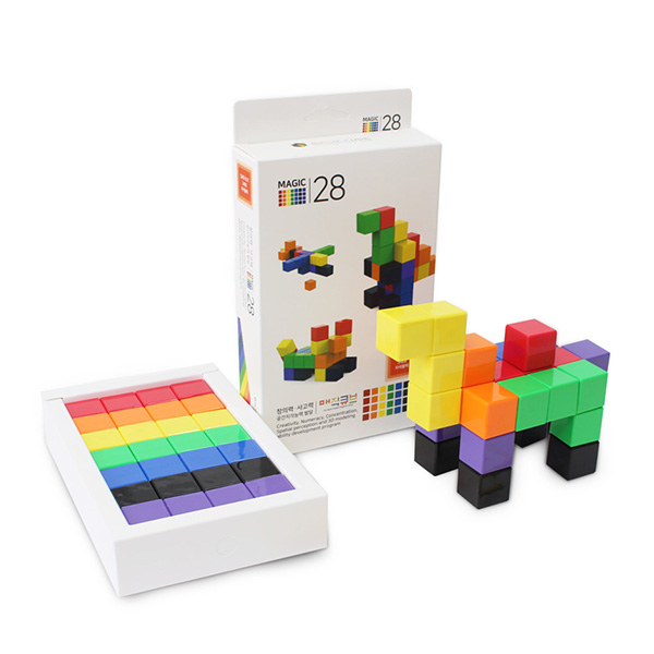 Magic Cube 28 pcs, Magic 28, MC-28, Magnetic Building Blocks for Kids ...