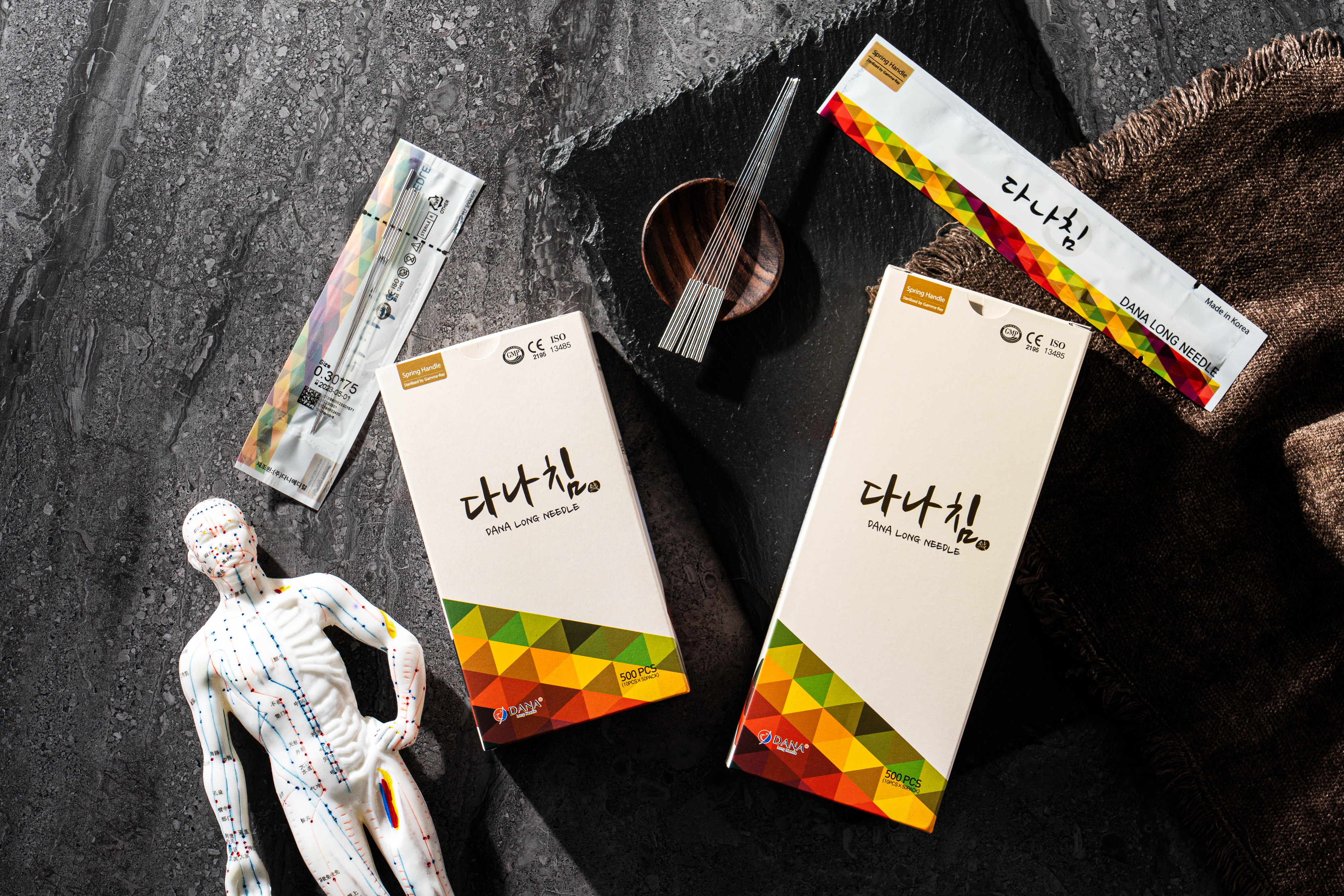 Long Acupuncture needle in Pouch package