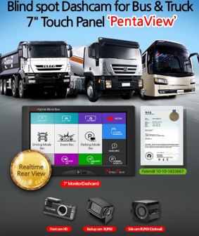 7inch Dashcam Pentaview