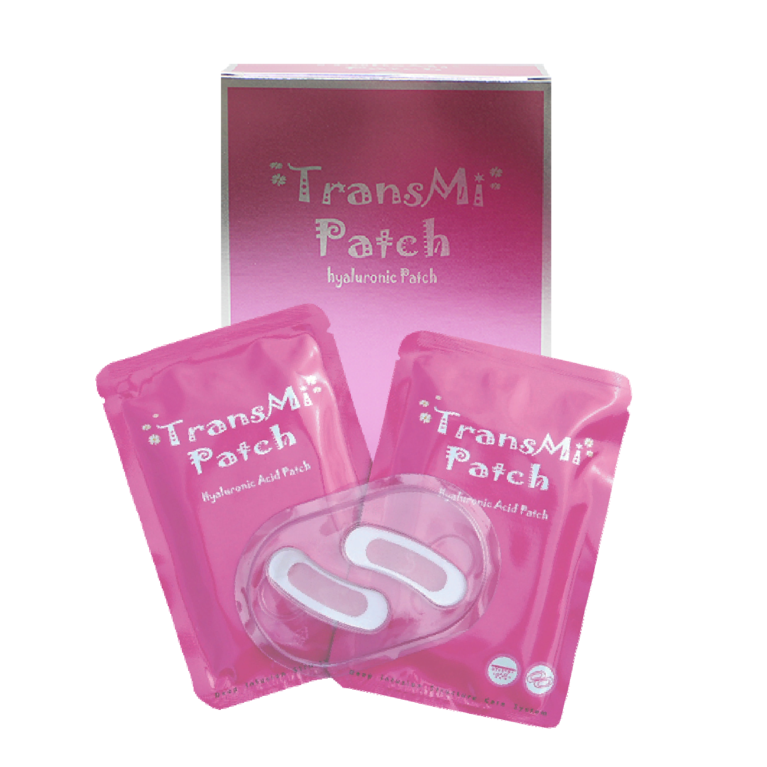 transmi patch in pink packaging