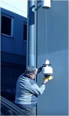 Clean camera on the ground level