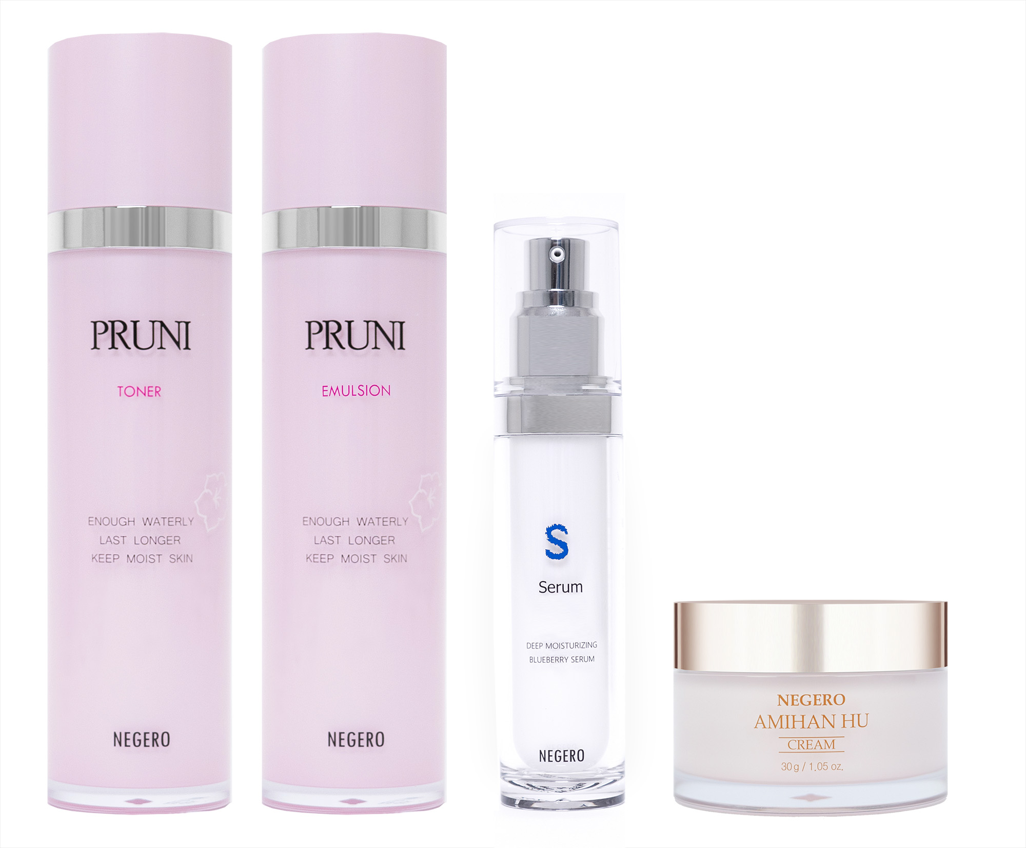 PRUNI TONER PRUNI EMULSION S SERUM AMIHAN HU CREAM