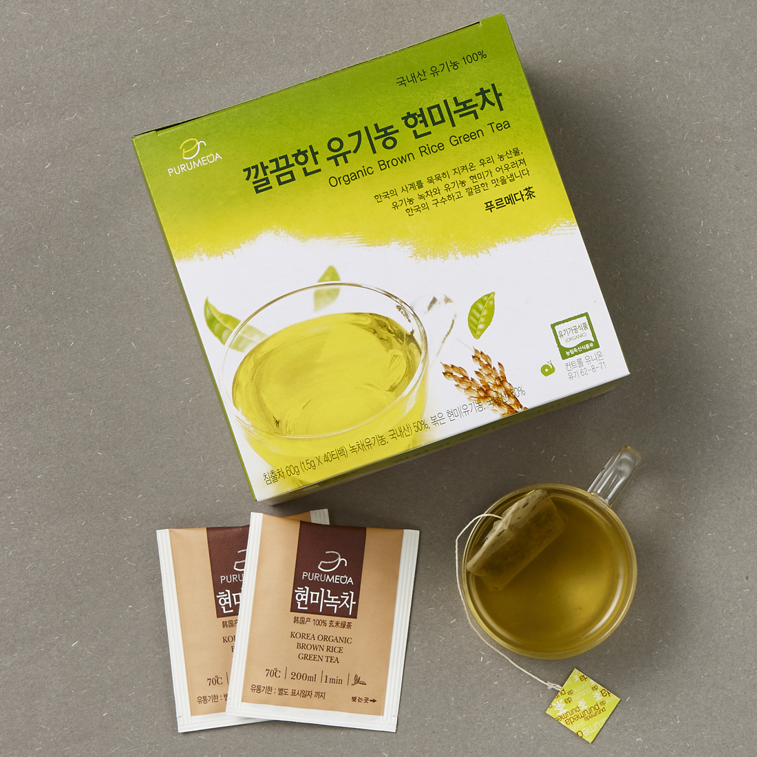 Organic Brown Rice Green Tea 40 tea bags