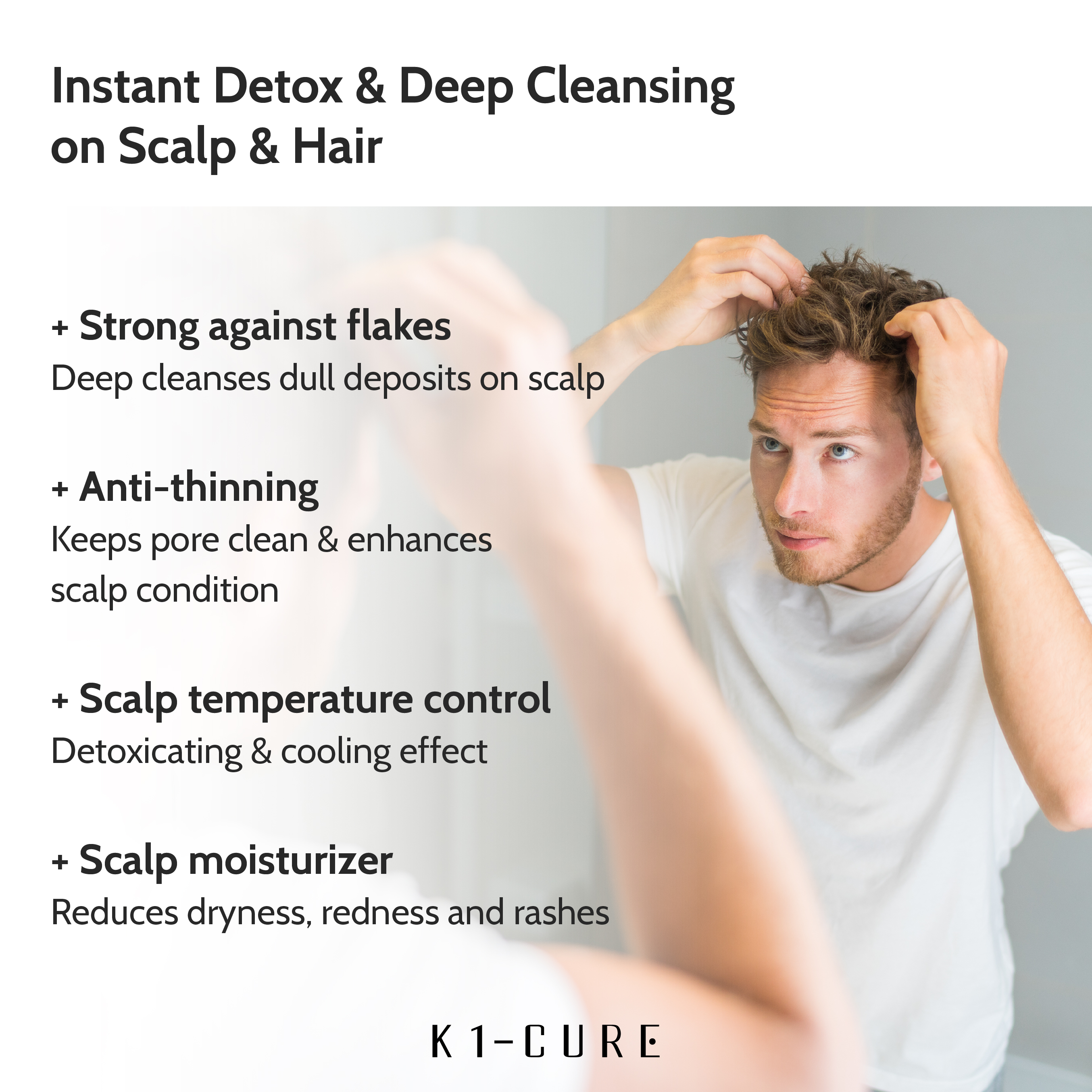 K1CURE scalp deep cleansing scaling toner
