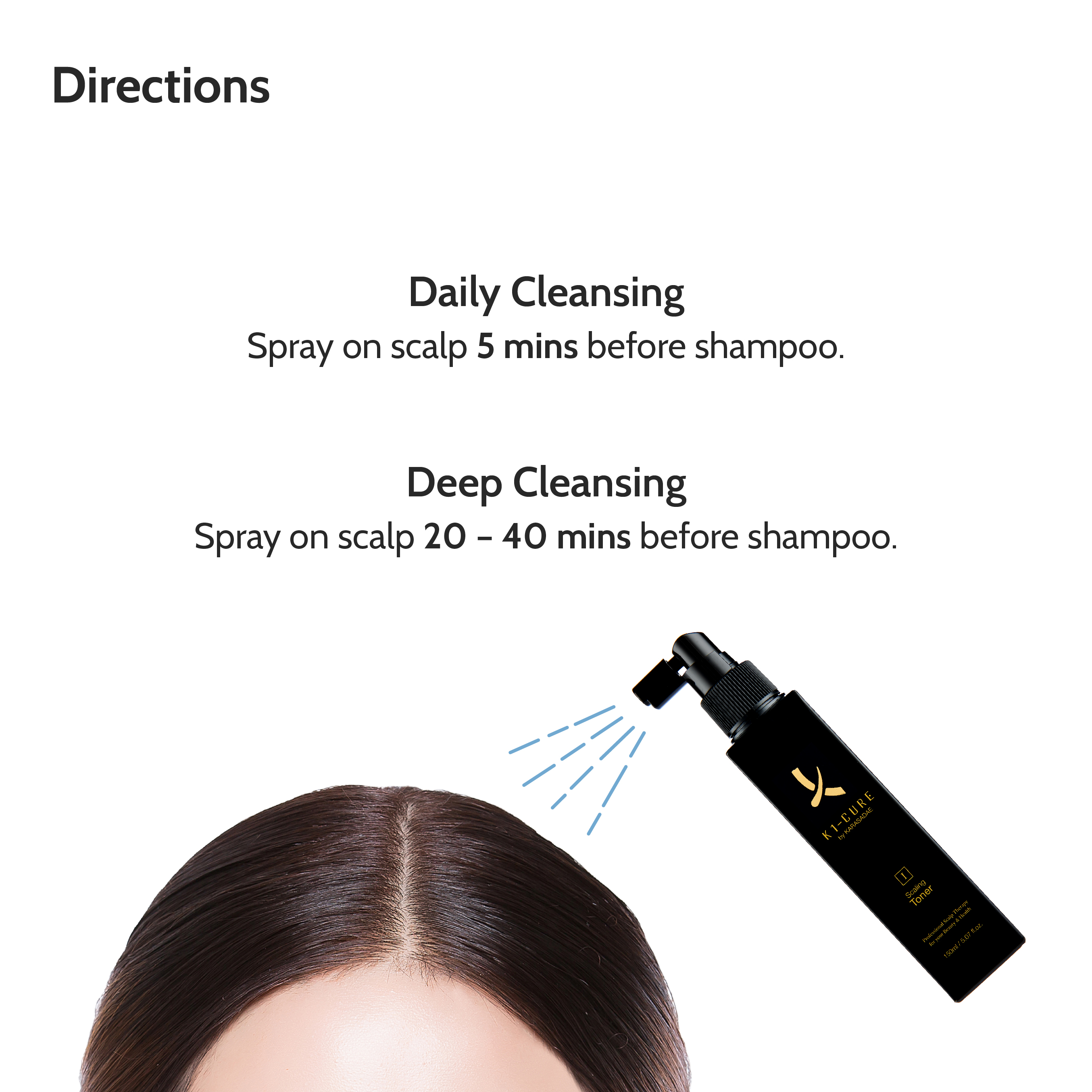 K1CURE scalp deep cleansing scaling toner