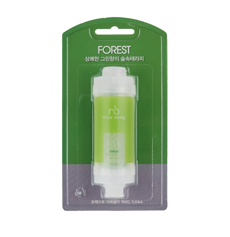 Forest shower filter with package