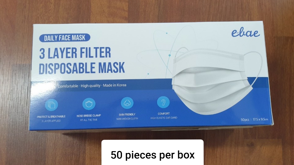 50pcs per box, manufacturing year/monthis marked inside on the box