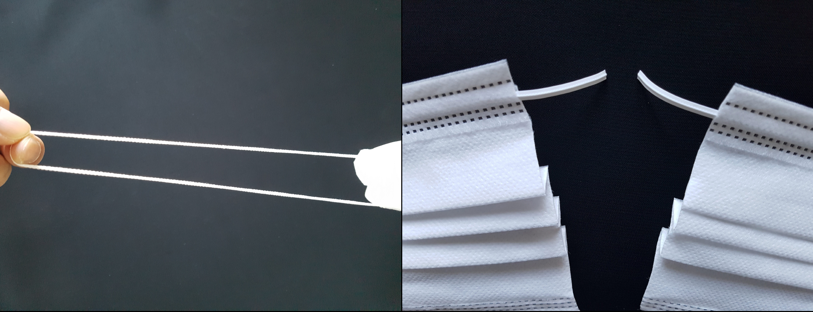 extremely elastic earloop & flexible nose clip