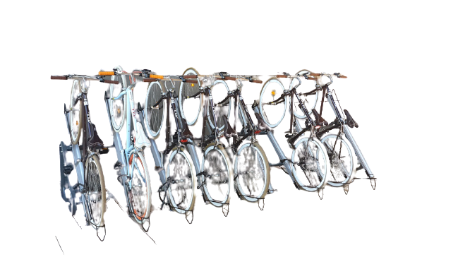 Inclined Bicycle Rack