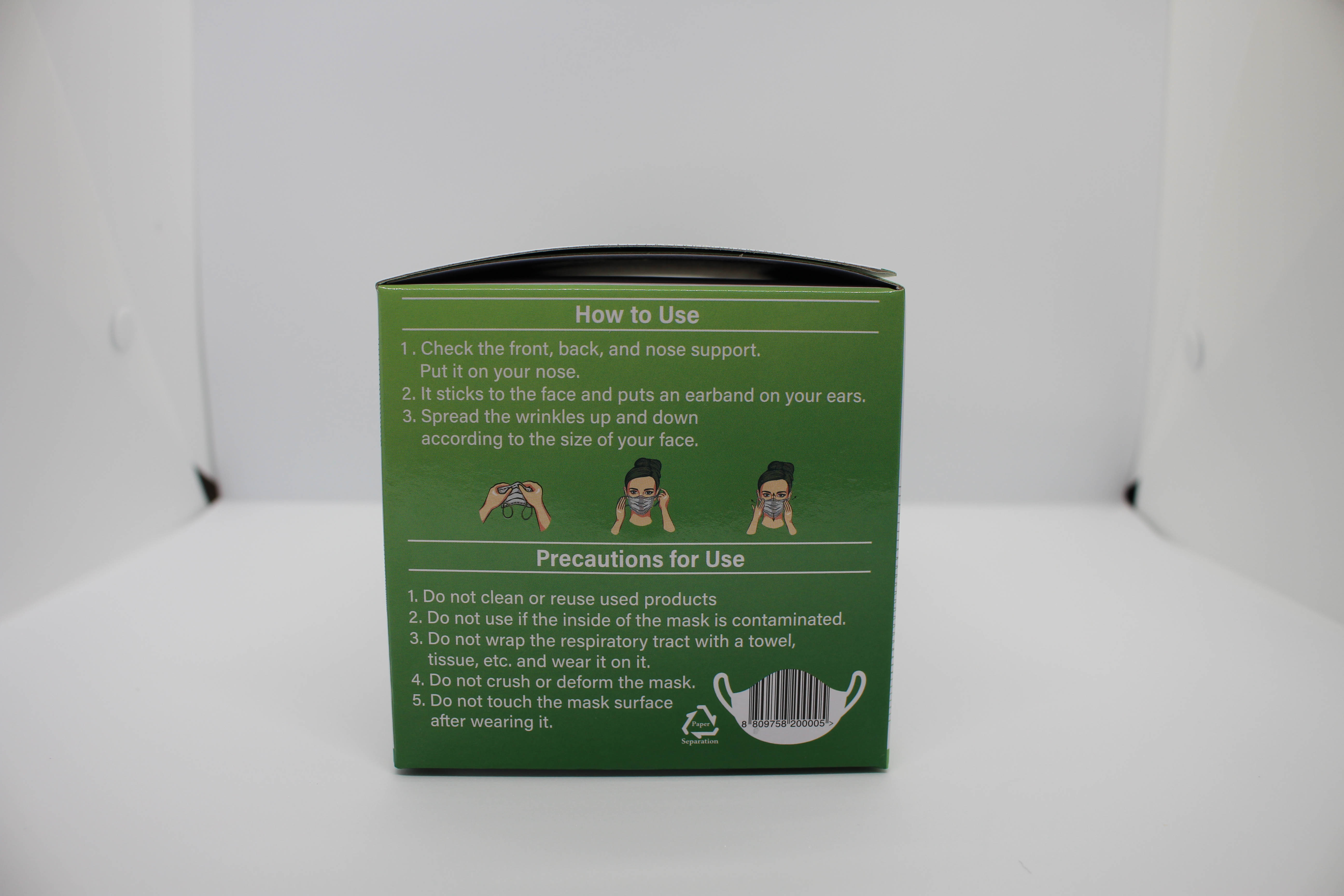 SAFEACE Disposable Face Mask Large