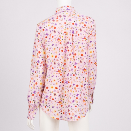 Basic Buttondown Shirt with Floral Pattern