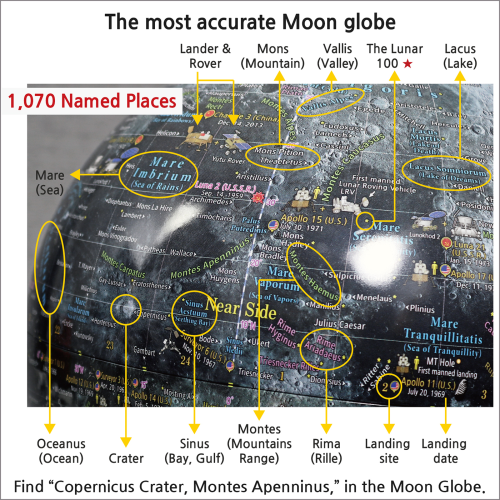 Mapsoft Expolorer Moon Globe 24cm M24 Lunar Globe 