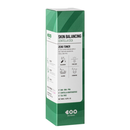 DEARBOO Skin Balancing Centella Cica Zero Toner