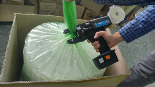 Large and Burky bag Tying