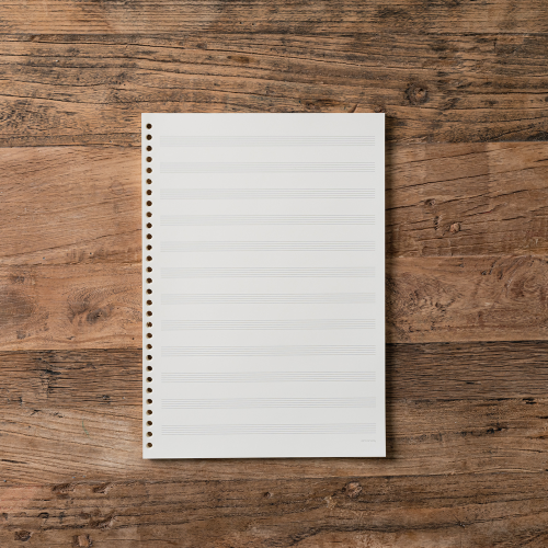 12 Staff Music Paper