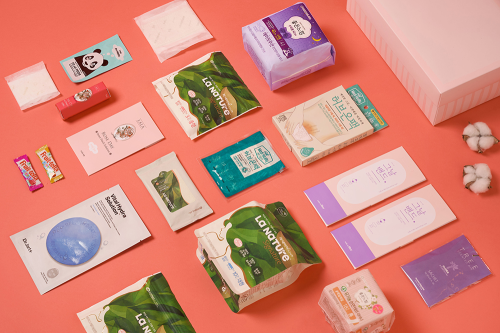 Monthly curated items for menstrual period