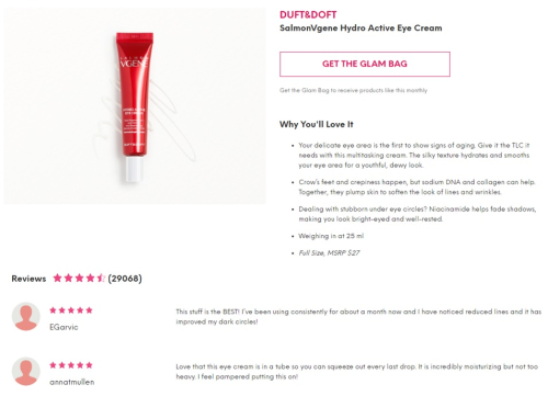 14 Day Lifting Booster Vgene Eye Cream