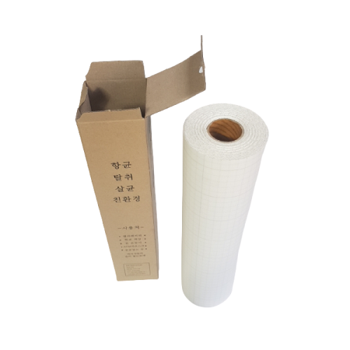 Antibacterial  sheet treated with silver ions