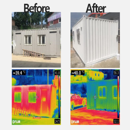 field test temperature reduction before and after