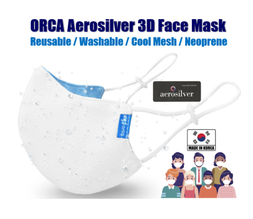Aerosilver Reusable Face Mask Washable Mask