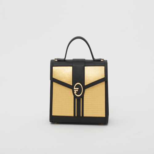 Gold Leather HandBags