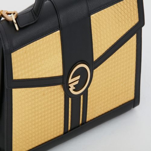 Gold Leather HandBags