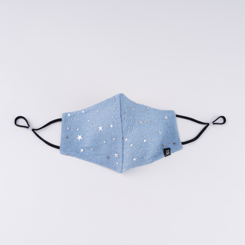 DENIM MASK Light Blue Silver Star